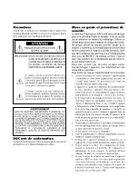 Предварительный просмотр 4 страницы NEC PlasmaSync 61XM1A User Manual