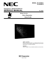Preview for 1 page of NEC PlasmaSync PX-42VM1G Service Manual