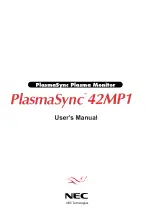 Preview for 10 page of NEC PlasmaSync PX-42VM1G Service Manual