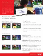 NEC PlasmaSync PX-61XM2PA Brochure preview