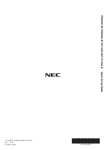 Предварительный просмотр 20 страницы NEC PV800UL-W Quick Setup Manual