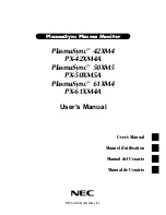 Preview for 1 page of NEC PX-42XM4A User Manual