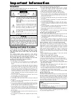 Preview for 3 page of NEC PX-42XM4A User Manual