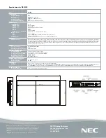 Preview for 2 page of NEC X461HB - MultiSync - 46" LCD Flat Panel... Brochure & Specs