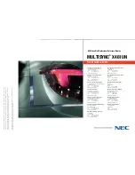 Preview for 12 page of NEC X461UN - MultiSync - 46" LCD Flat Panel... Brochure & Specs
