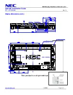 Preview for 4 page of NEC X461UN - MultiSync - 46" LCD Flat Panel... Installation Manual
