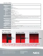 Предварительный просмотр 2 страницы NEC X461UN - MultiSync - 46" LCD Flat Panel... Specification
