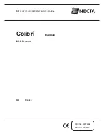 Necta Colibri Instructions For Installation, Use And Maintenance Manual preview