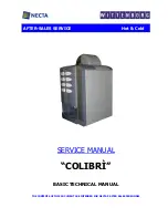 Necta Colibri Service Manual preview
