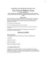Preview for 2 page of Nectre Fireplaces Baker's Oven Operating Instructions Manual