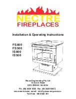 Preview for 1 page of Nectre Fireplaces FS 800 Installation & Operating Instructions Manual