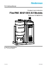 Nederman FlexPAK 800 Setting Manual preview