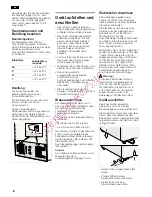 Preview for 6 page of NEFF K59..X Series Operating And Installtion Instructions