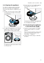 Предварительный просмотр 21 страницы NEFF W544BX1GB User Manual And Installation Instructiions