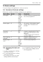 Preview for 45 page of NEFF W946UX0GB User Manual And Installation Instructions