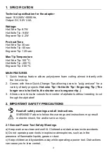 Preview for 4 page of Neilsen CT4543 Original Instructions Manual