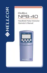 Nellcor Oximax NPB-40 Operator'S Manual preview