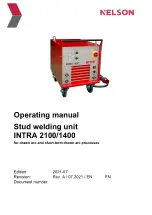 Preview for 1 page of Nelson INTRA 2100 Operating Manual