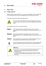 Preview for 19 page of Nelson INTRA 2100 Operating Manual