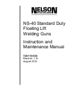 Nelson NS-40 Instruction And Maintenance Manual preview