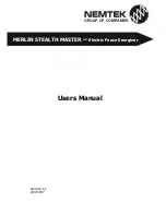 Nemtek MERLIN STEALTH MASTER User Manual preview