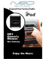 Neo Car Audio HD1 Owner'S Manual preview