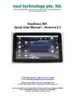 Neoi NeoIDesc 601 Quick User Manual preview