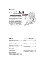 O.S. engine MAX-105HZ-R Instruction Manual preview