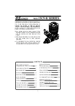 O.S. engine MAX-15CV-R Series Owner'S Instruction Manual preview