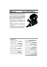 O.S. engine MaX-37SZ-HRING Owner'S Instruction Manual preview