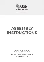 Oak furnitureland COLORADO Assembly Instructions Manual preview