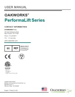 Предварительный просмотр 32 страницы OAKWORKS Spa PerformaLift Series User Manual