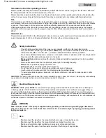 Preview for 5 page of Oase AquaAir 250 LM Warranty, Safety And Operating Instructions