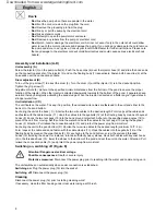 Preview for 6 page of Oase AquaAir 250 LM Warranty, Safety And Operating Instructions