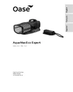 Oase AquaMax Eco Expert Operating Instructions Manual предпросмотр