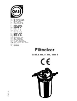 Oase Filtoclear 3000 Operating Instructions Manual предпросмотр