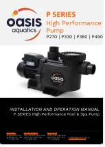 Oasis P Series Installation And Operation Manual preview