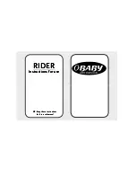 OBaby RIDER Instructions For Use Manual preview