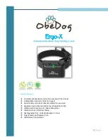 Preview for 1 page of ObeDog Ergo-X Manual