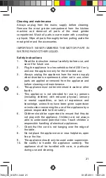 Preview for 21 page of OBH Nordica 6681 Instruction Manual