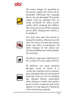 Предварительный просмотр 36 страницы OBI S551 User Manual