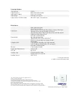 Preview for 8 page of Obihai OBi110 Detailed Technical Specifications