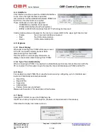 Preview for 12 page of OBR PCM2 Installation And User Manual