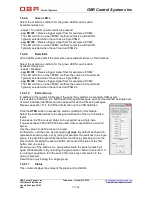 Предварительный просмотр 72 страницы OBR PCM2 Installation And User Manual