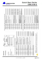 Предварительный просмотр 4 страницы Observator OMC-045-II Quick Start Manual