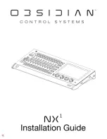 OBSIDIAN CONTROL SYSTEMS NX1 Installation Manual preview
