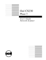OcÃ© CS230 User Manual preview