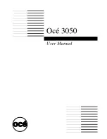 Oce 3050 User Manual preview