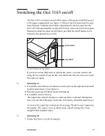 Preview for 11 page of Oce 3165 Operator'S Manual