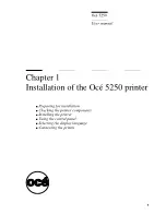 Preview for 9 page of Oce 5250 User Manual